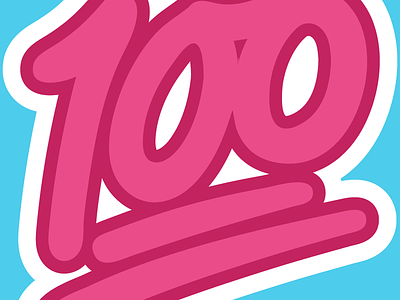 The Dribbble Community 100 community dribbble emoji rebound sticker mule stickermule