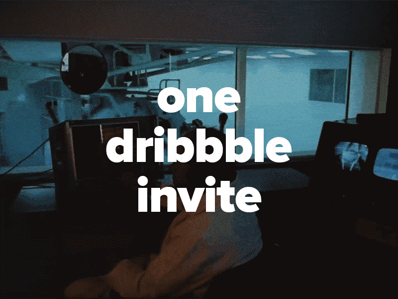 One Dribbble Invite community dribbble dribbble invite gif invite vintage