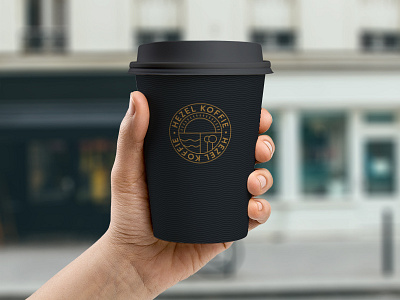 Mockups on mockups on mockups on mockups coffee coffee bar coffee cup hezel koffie logo logo mark mockup