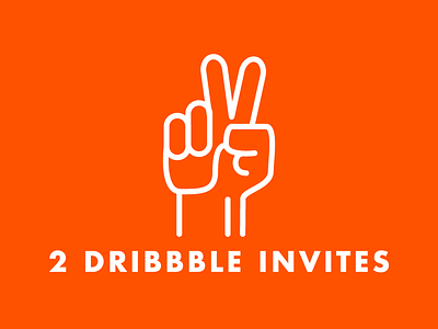 2 Dribbble invites dribbble ijsthee illustration invite invites