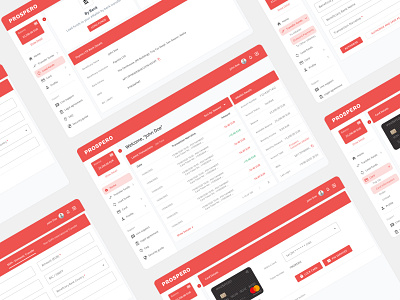 Prospero Digital Banking Service Dashboard UI & UX Design