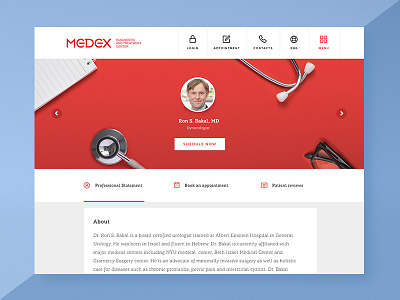 Doctor's profile for medical service