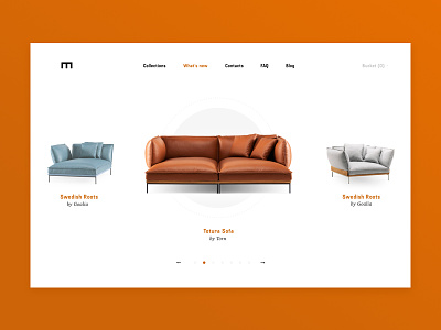 E-commerce for sofas design e commerce lather sofa ui ux visual web
