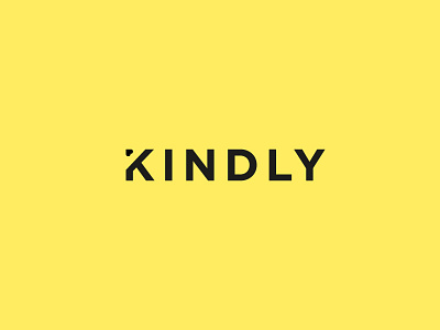 Kindly Logo design charity logo logotype simple yellow