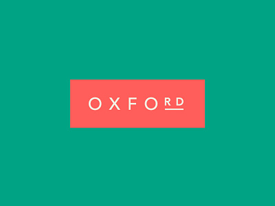 Oxford Road Logotype branding design graphic design logotype
