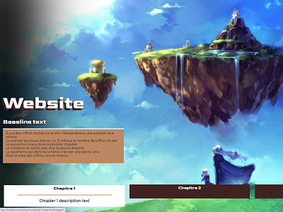 Chasse au coffre #1 html css website