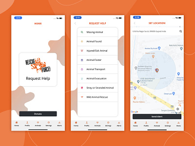 Rescue Force app design mobileapp ui