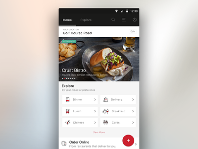 Zomato New Layout discover food new layout restaurant app zomato