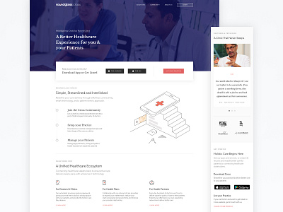 Cross Website v3.0 care provider clinic cross doctors healthcare hospital medical patient roundglass