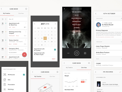 Care Book_Cross Healthcare app care clinic cross health healthcare information architecture medical patient roundglass ux