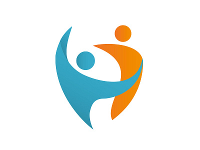 Dancing identity blue brand branding danse icon identity logo move orange