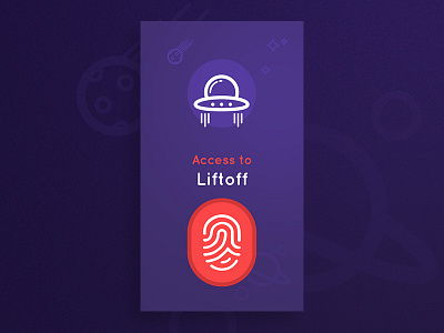 Liftoff app fingerprint game mobile sign up space