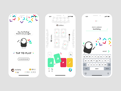Card Game UI by George Henderson for Tappable on Dribbble