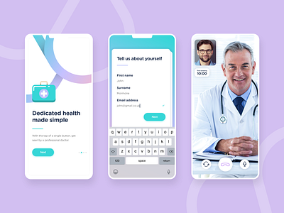 Doctor Consulation App UI app clean concept dashboard design interaction interface mobile ui ux visual