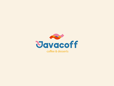 Javacoff design logo minimal typography vector