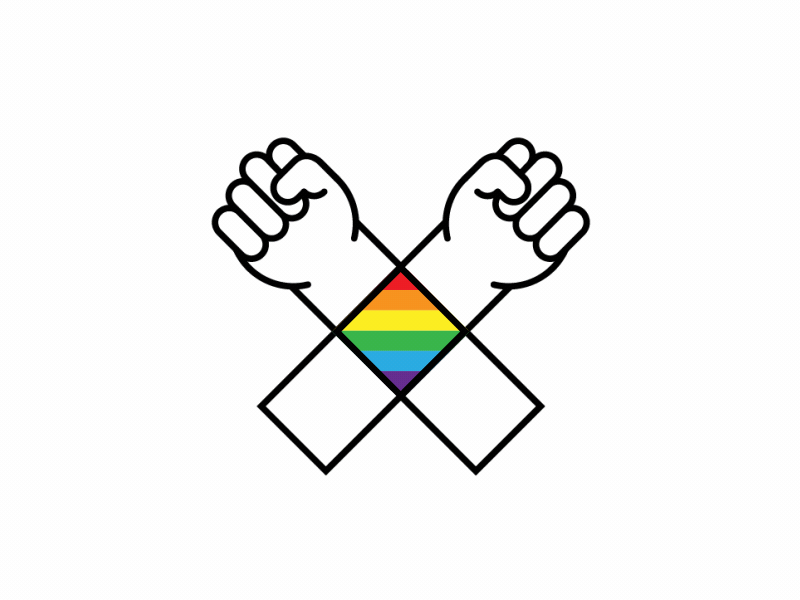 #prayfororlando animation colour fist for hands illustration orlando outline pray pride rainbow
