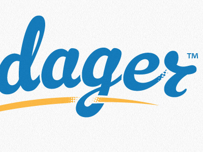 Logo Client gelato script logo typography