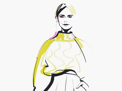 Miroslava Duma Paris fashion week 2014 art fashion illustration fashion portrait illustration mira duma miroslava duma portrait