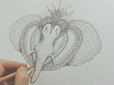 An elephant animals crown elephant princess queen