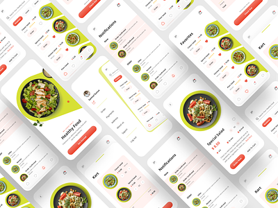 Food Mobile App Design app app design business clean design colorfull design food food app food delivery ios minimal mobile mobile app mobile design restaurant trend trendy ui uiux ux