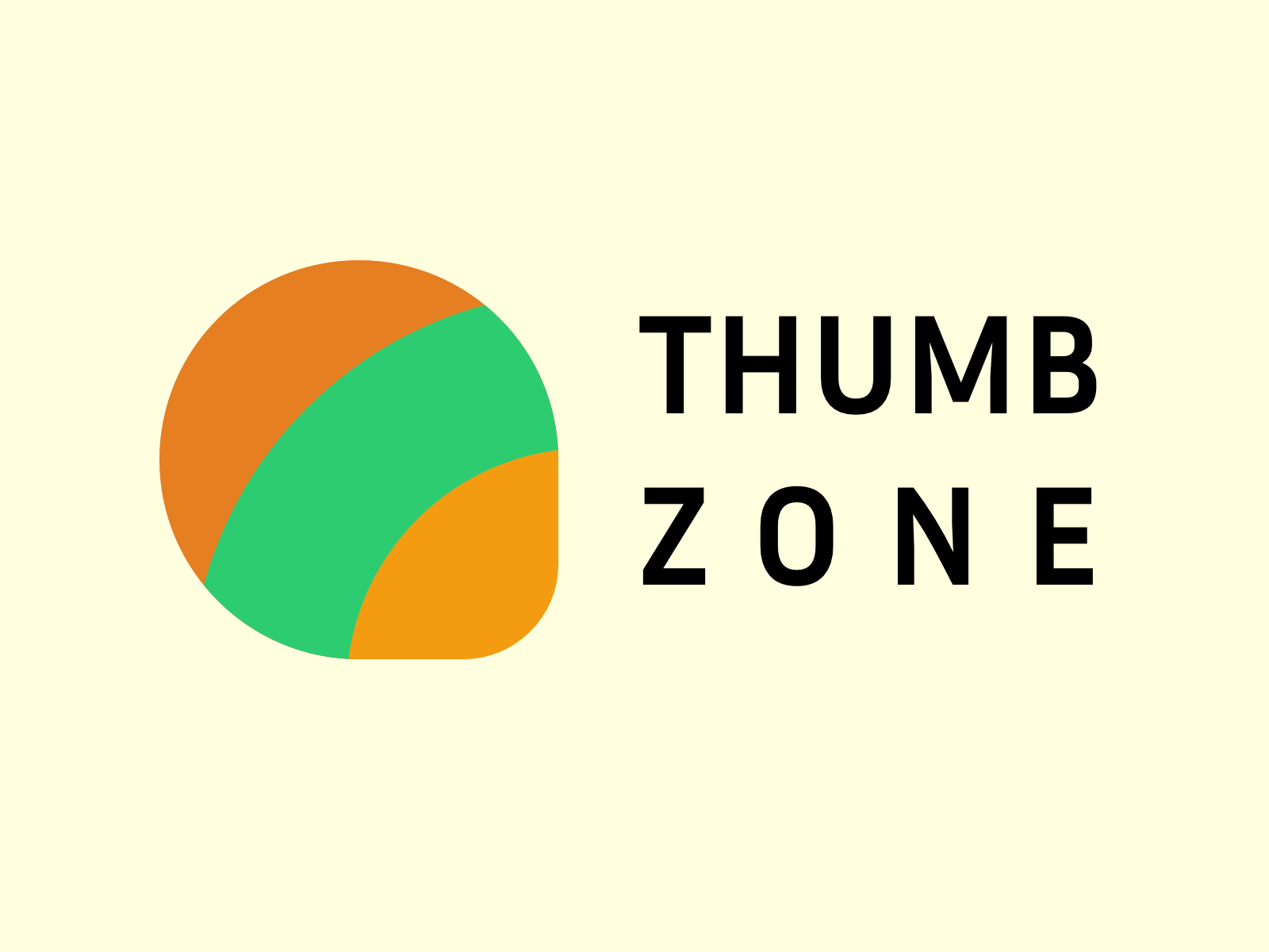 Thumb Zone Logo by Parham Baghestani on Dribbble