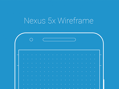 Nexus 5x Wireframe android dotted freebie grid nexus template wireframe