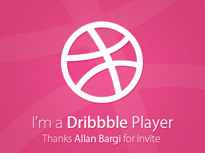 I'm a Dribbble Player dribbble player