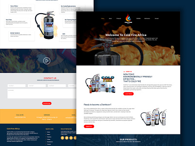 Firefighting industry website design vineetjaindesign website website concept website design