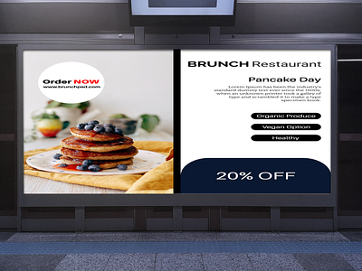 Restaurant Advertisement Design branding design graphic design illustration illustrator logo typography ui ux vector