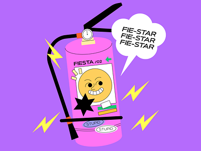It's my Fiesta~ animation character design girl graphic icon illustration logo love vector