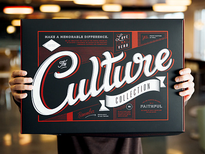 The Culture Collection Box box charger collection culture gear handbook lettering movement mug notebook typography welcome