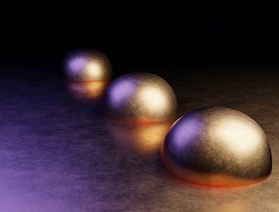 Realistic metal balls