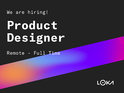 We are Hiring! designer hiring product