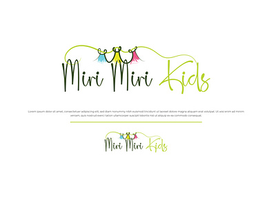 Creative kids fashion logo design