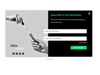 A Subscribe Form ui