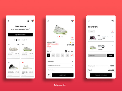 Shoe E-commerce App UI Design