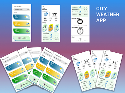 City weather app design