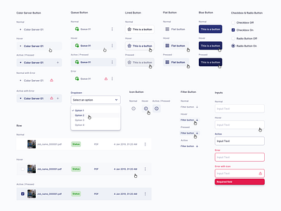 Color Management - Design System button design design design system icon design saas ui user interface ux web web app