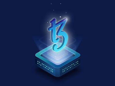 Tezos - Illustrations ⭐️ Case of Study ⭐️ blockchain design illustration isometric nft open source tezos vector