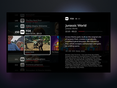 Live TV Guide ✢ TV Player ✢ TV Channels Exploration 📺 iptv live tv player saas smart tv tv tv channels tv guide ui ux vod