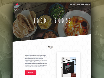 Restaurant Website - Light Concept design flat food light restaurant typography ui website