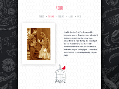 About Us - Restaurant Site about clean flat food illustration line restaurant site typography ui web