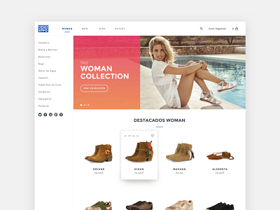 Website Gioseppo - Ecommerce Experience creative design ecommerce fashion footwear gioseppo landing shoes ui ux web woman