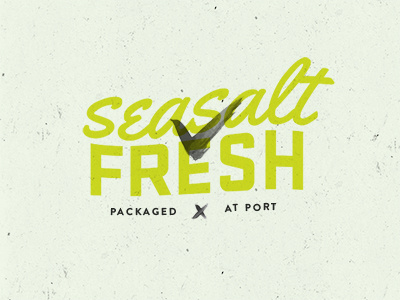 Seasalt Mark logo mark script text texture type typography wordmark