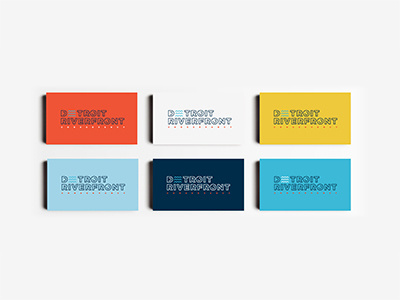 DRC Business Cards business cards colors detroit font illustration logo mark modern sans serif stationary typography