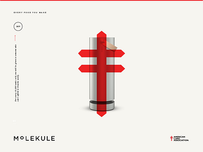 Molekule Campaign One advertising branding color concept identity layout logo minimalistic product red type ui