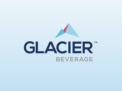 Glacier Beverage brand design logo design water bottle
