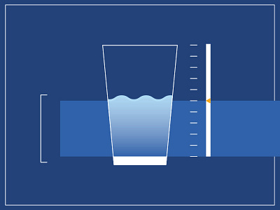 Half empty or half full? cup graphic half empty half full illustration water