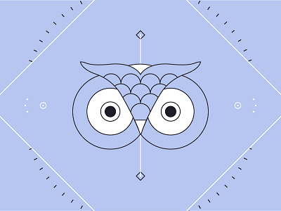 Owl Icon hoot icon owl purple symmetrical symmetry