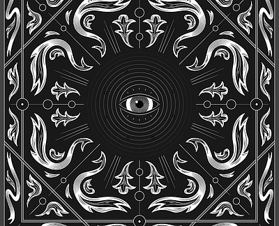 All Seeing Eye all seeing eye dark art eye illustration occult spooky vector victorian
